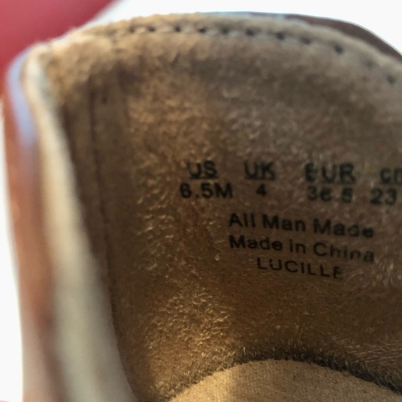 Dr. Scholl's Women Lucille brown block Heel Ankle western bootie slip on 6.5 M - Picture 9 of 9